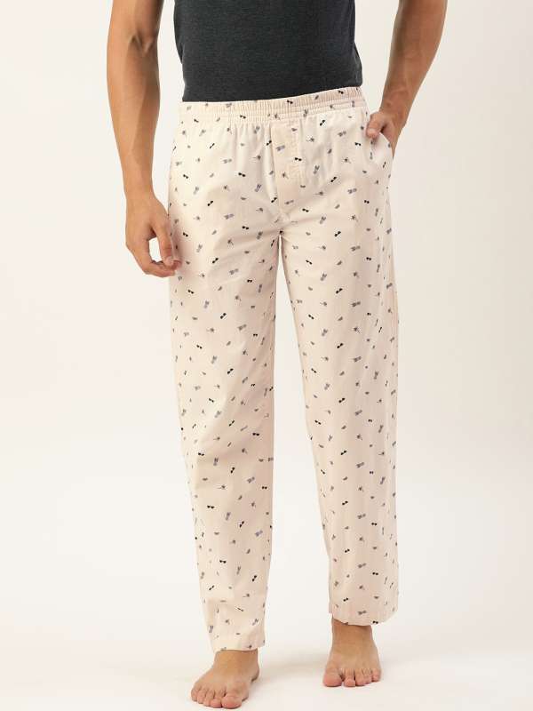 Off White Lounge Pants - Buy Off White Lounge Pants online in India