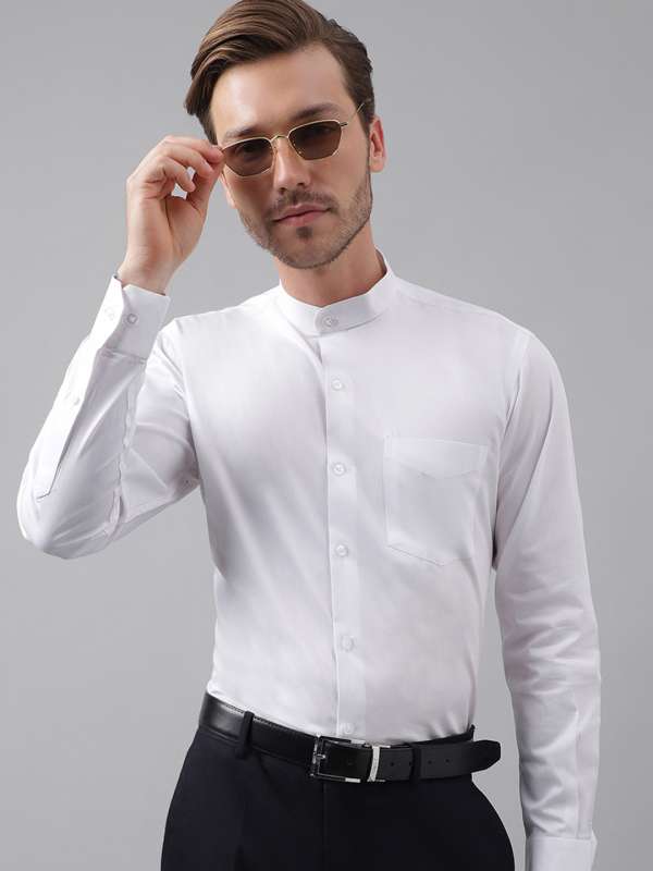 Chinese collar shirts formal 2025