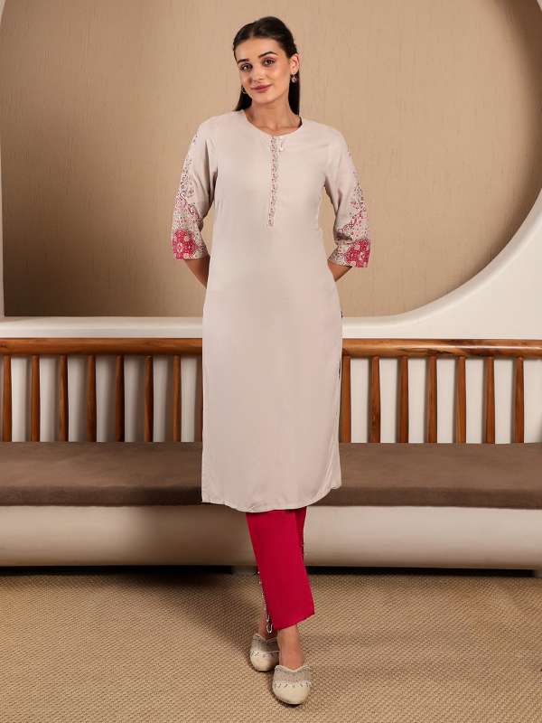 W kurtis pink colour top