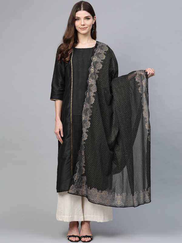 dupatta for black dress