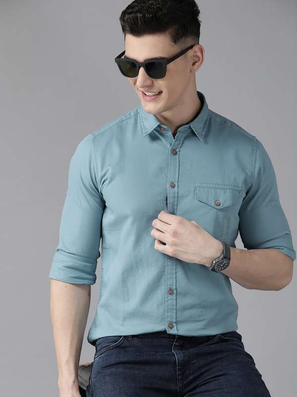 teal shirt mens