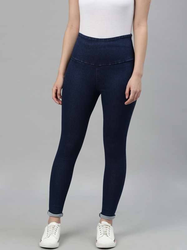 Buy 5 Tummy Tuck jeggings for women red Online In India At Discounted Prices