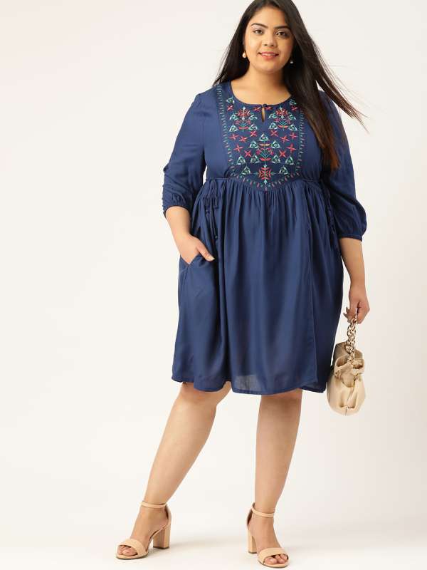 myntra plus size dress
