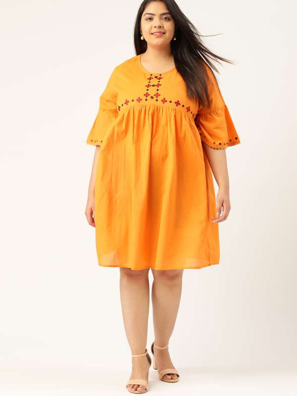 myntra plus size dress