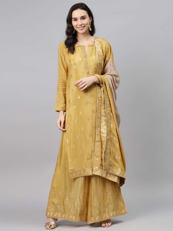 Myntra unstitched suits clearance