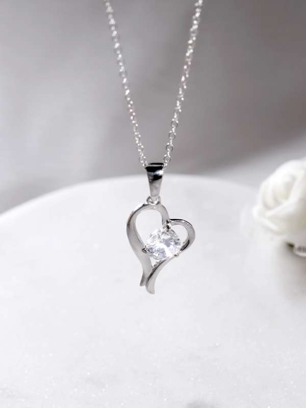 Dilwale Heart in Heart Charm & Bracelet in 92.5 sterling silver