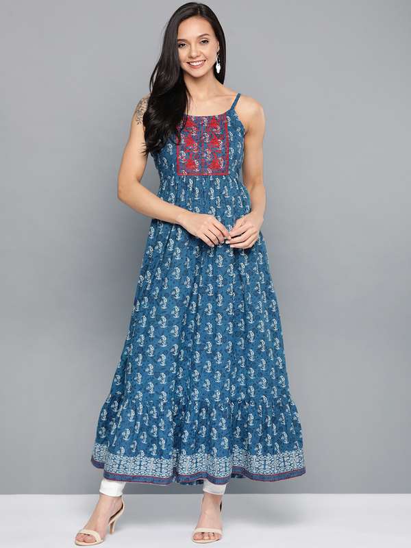 kurti with straps