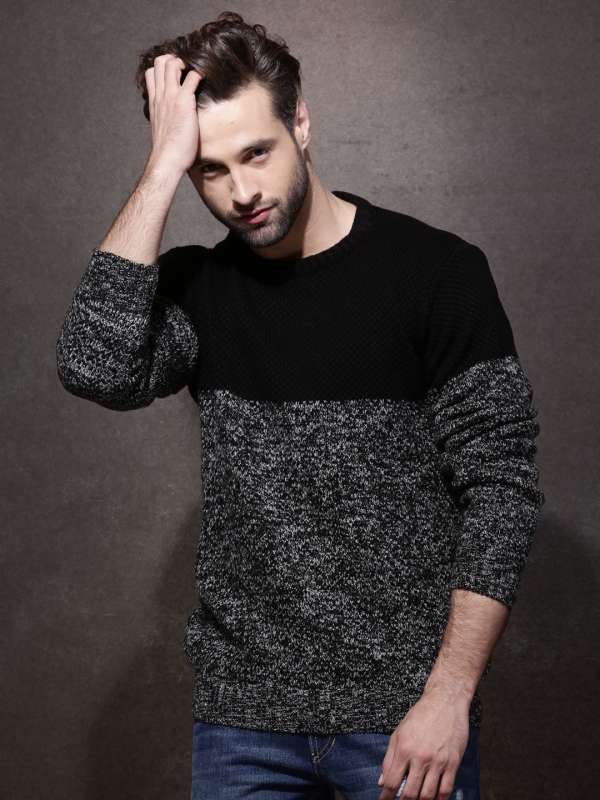 Roadster black henley sweater on sale