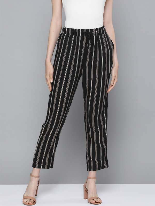 Buy Black AnkleLength Trousers Online  RK India Store View