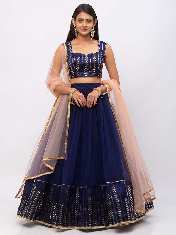 netted lehenga designs
