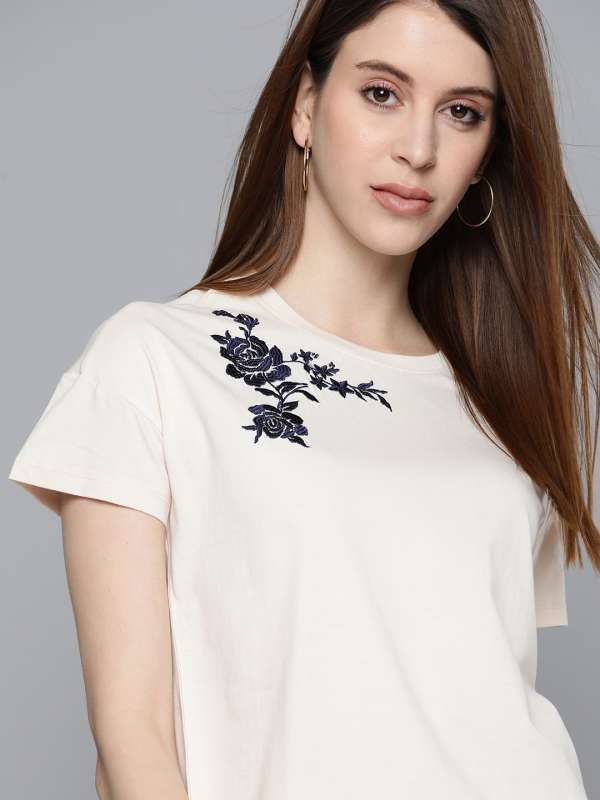 Women Off White Tshirts Buy Women Off White Tshirts online in India