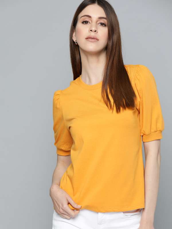 mustard yellow tops online