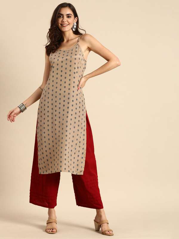 strap shoulder kurti