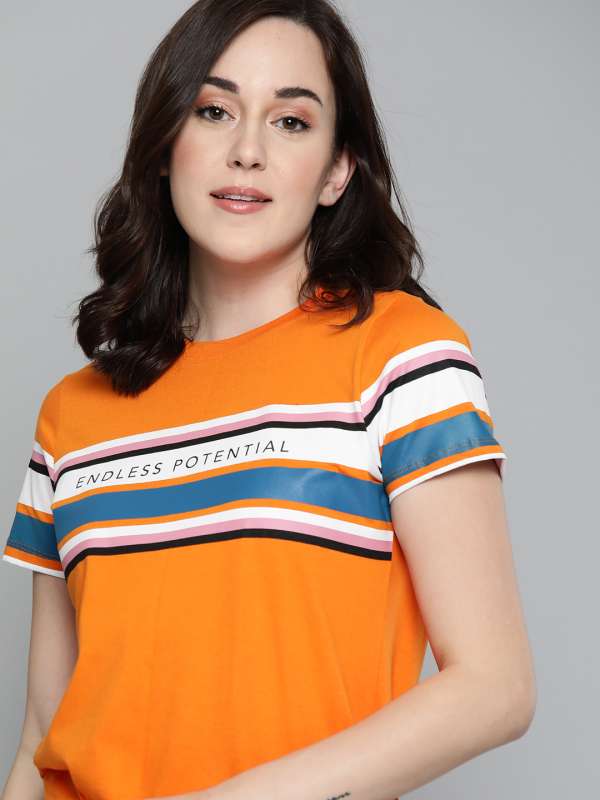 Orange t store shirt ladies