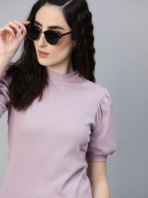 myntra high neck top