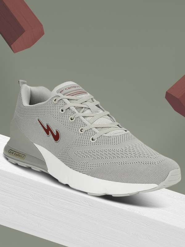 Campus grey cheap running shoes