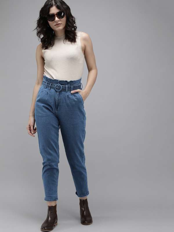 High waist jeans on myntra sales