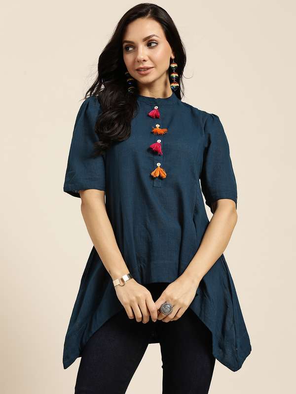 Myntra sale womens long tops clearance