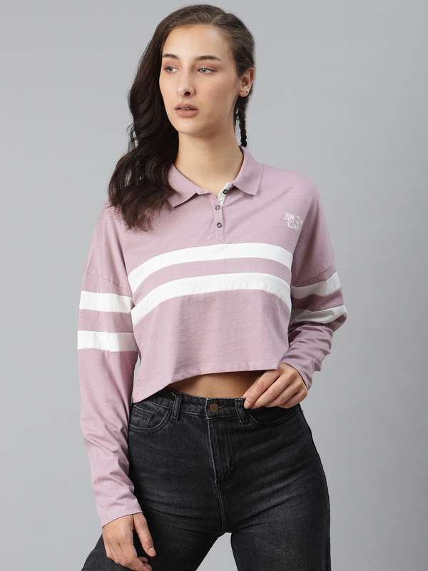 Women Long Sleeve Tshirts Polo Tops 