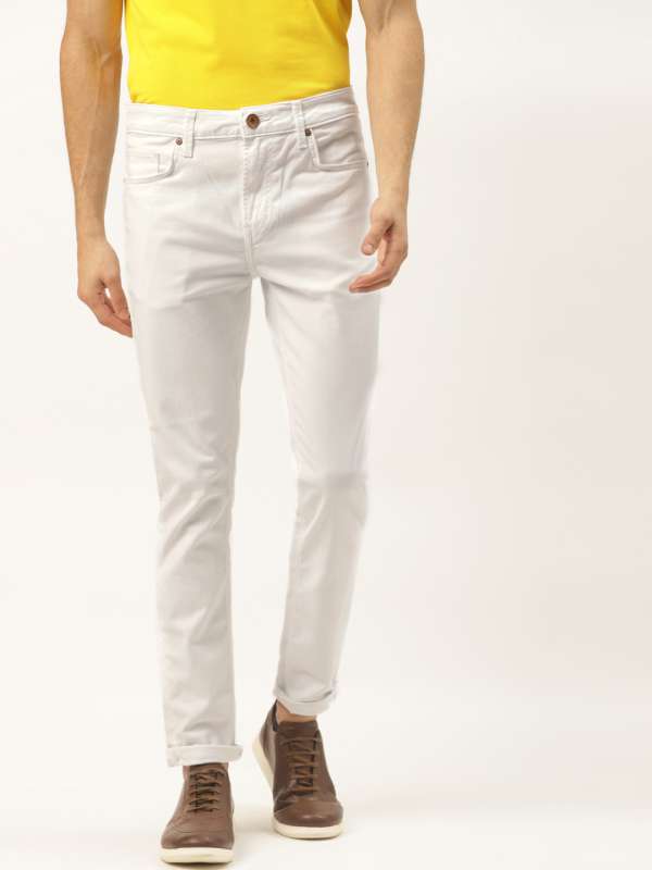 white jeans myntra