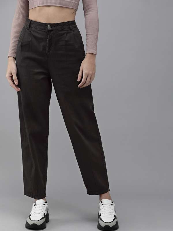 Details more than 86 black chino trousers womens latest - in.cdgdbentre