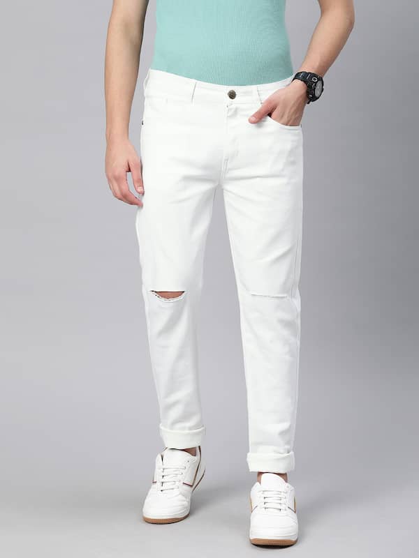 sæt jeans computer White Ripped Jeans - Buy White Ripped Jeans online in India