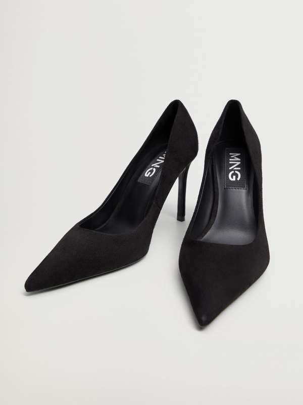 mango black heels