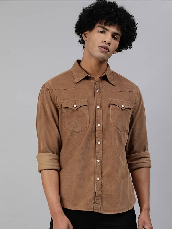 levis brown shirt