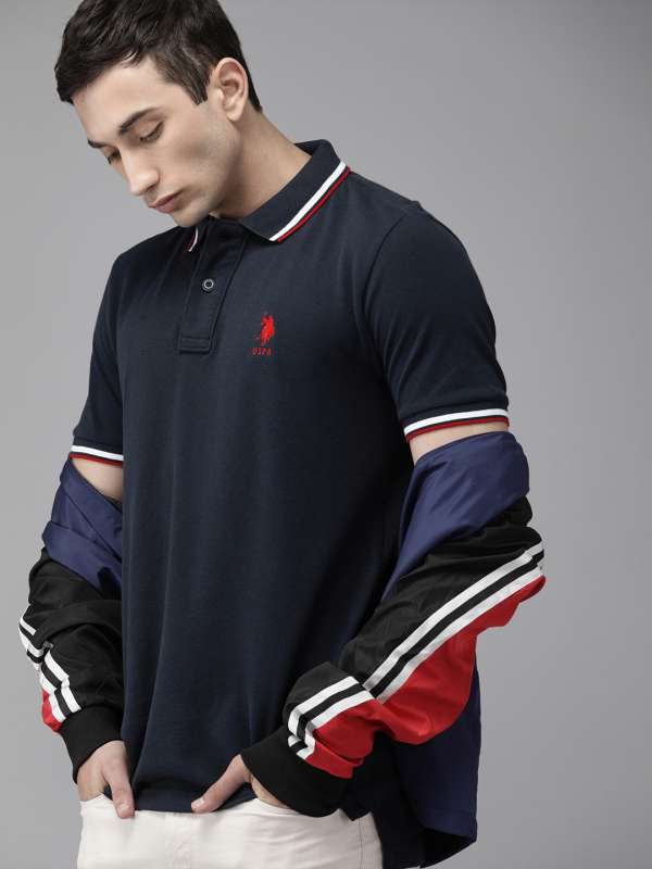 us polo t shirts myntra