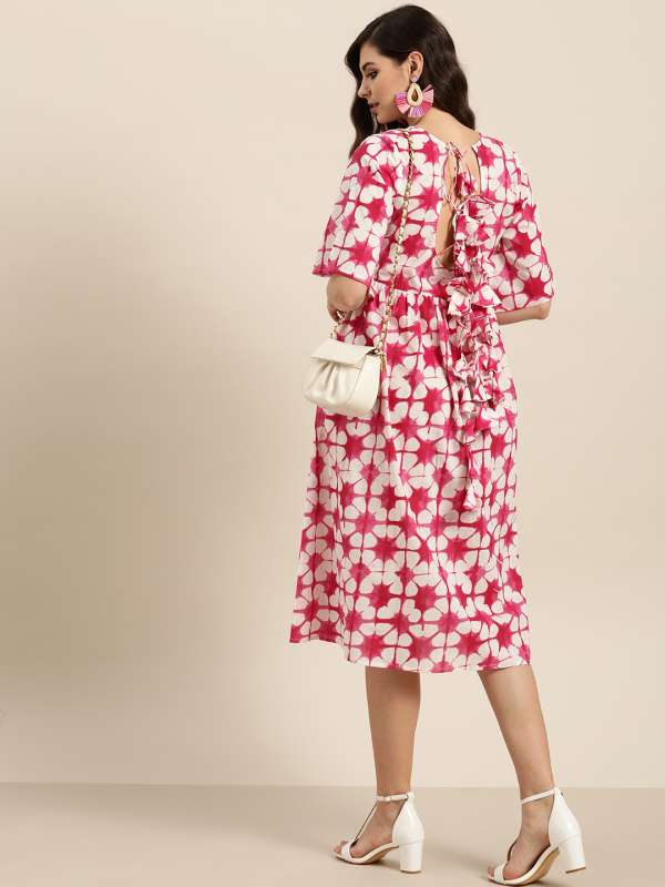 a line dress myntra