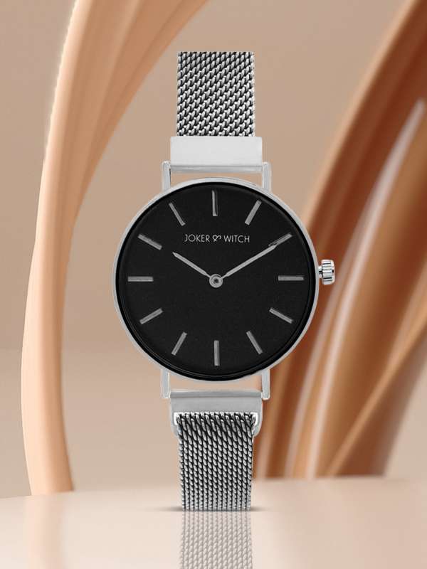 Dark cheap silver watch
