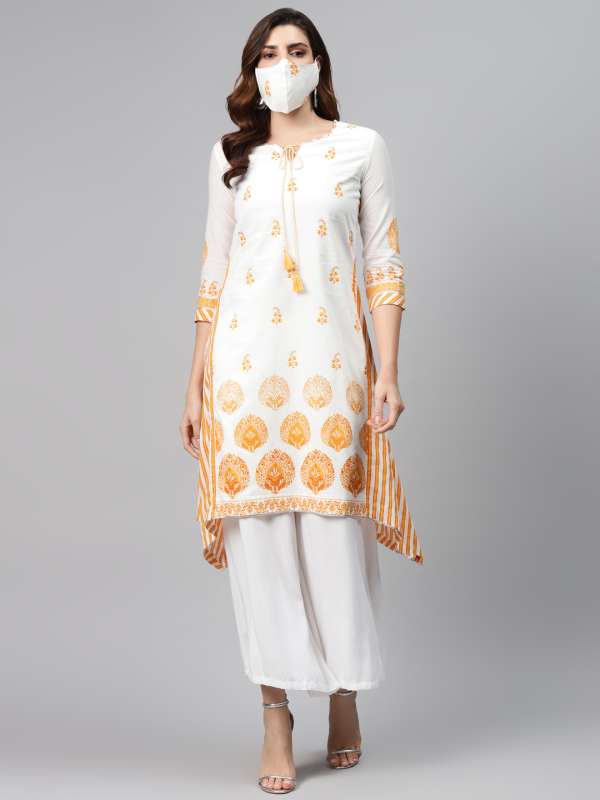 Biba white kurtis store