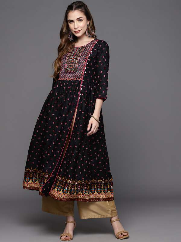 myntra front open kurti