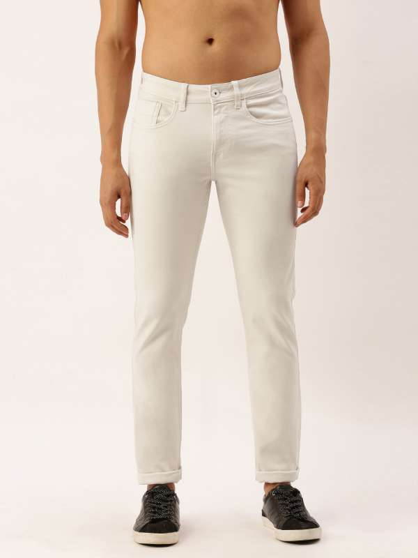 white jeans myntra