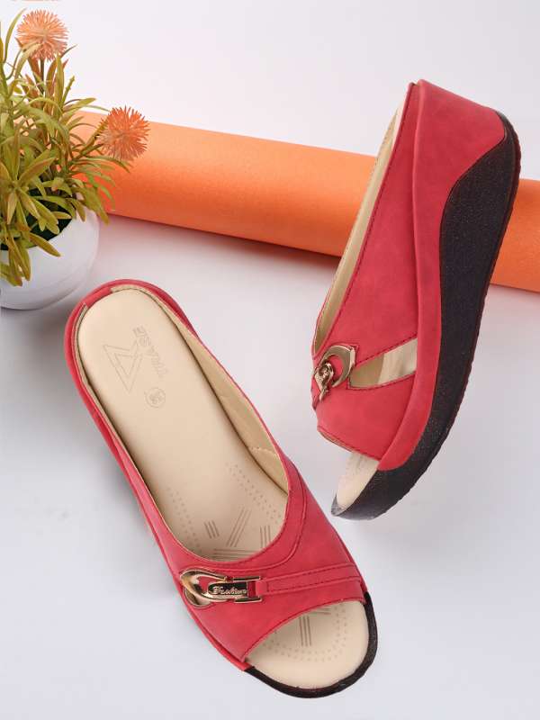 Maroon Sandal Heels Buy Maroon Sandal Heels online in India