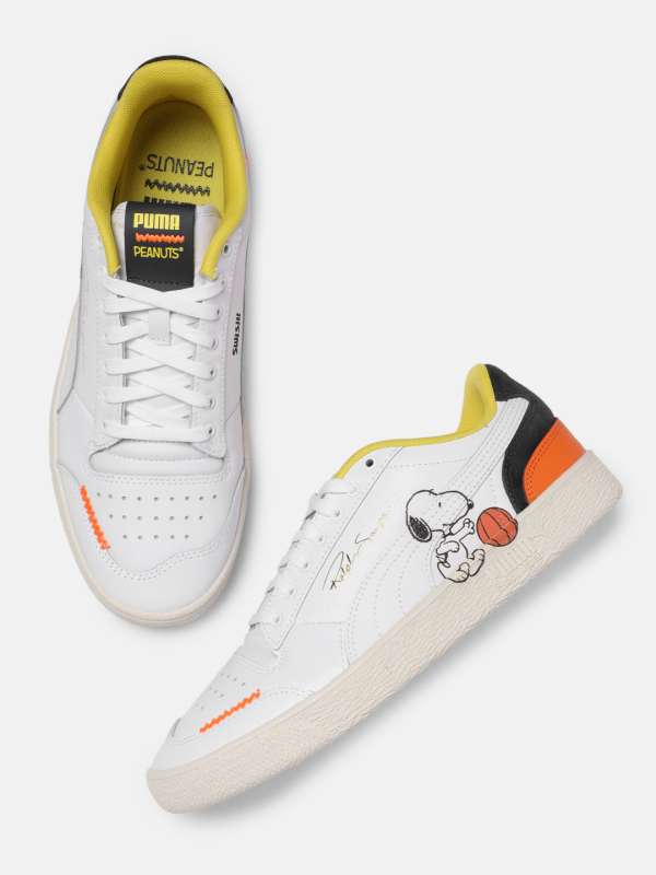 puma white sneakers myntra