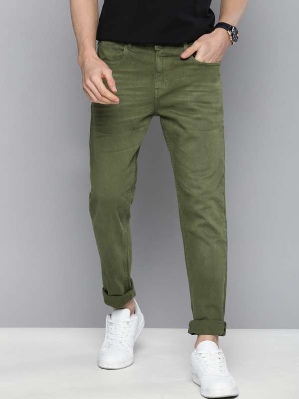 Olive Green For Men Jeans - Buy Olive Green For Men Jeans online