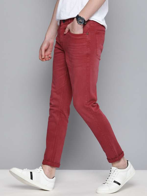 Red Mens Jeans - Buy Red Mens Jeans online in India