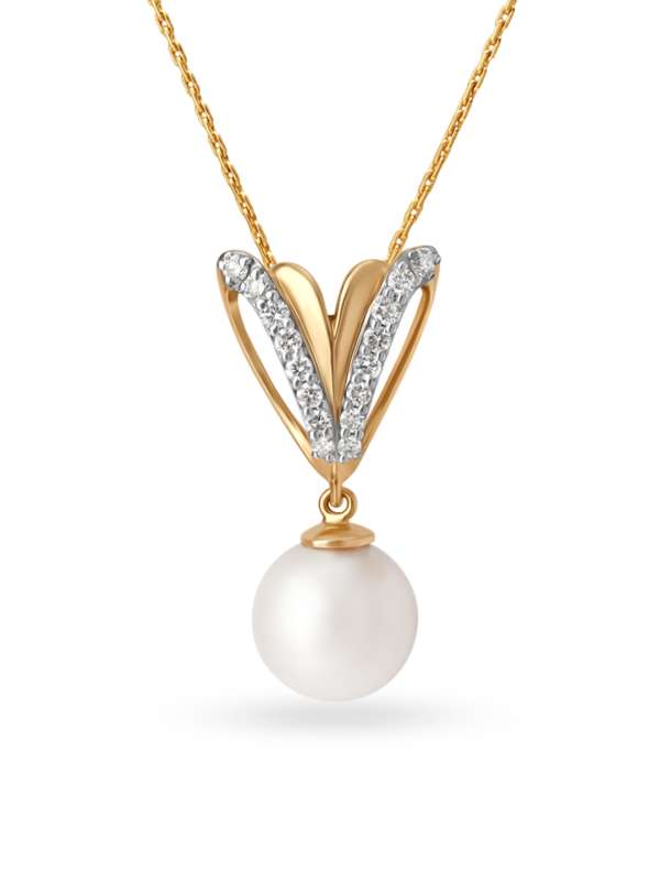 Mia By Tanishq Pendant Gold In India - Heart Shaped Pendant In Gold Tanishq