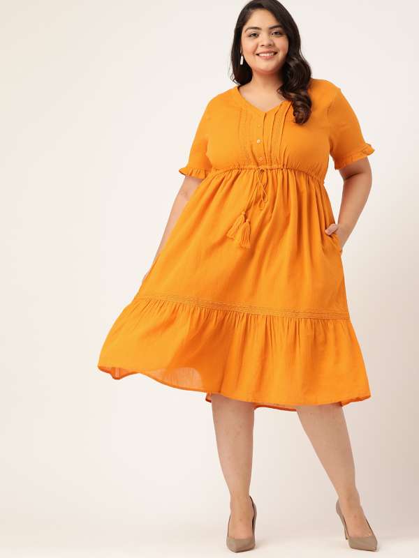 myntra plus size dress