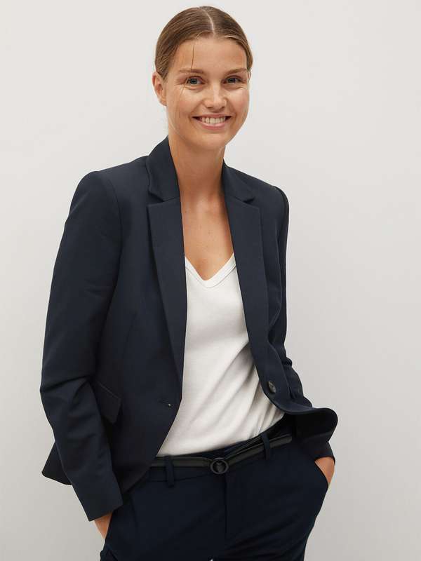 Blazer for women on myntra clearance