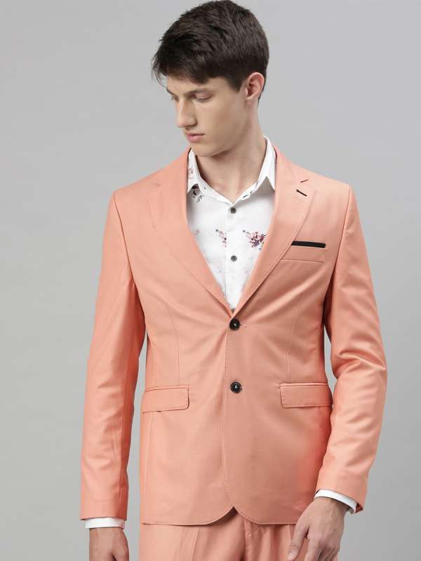 Peach discount color blazer