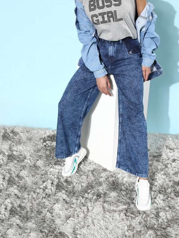 Flared jeans hot sale myntra