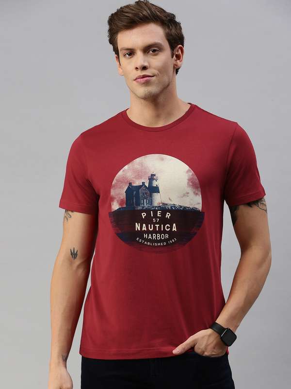Nautica Maroon Tshirts - Buy Nautica 