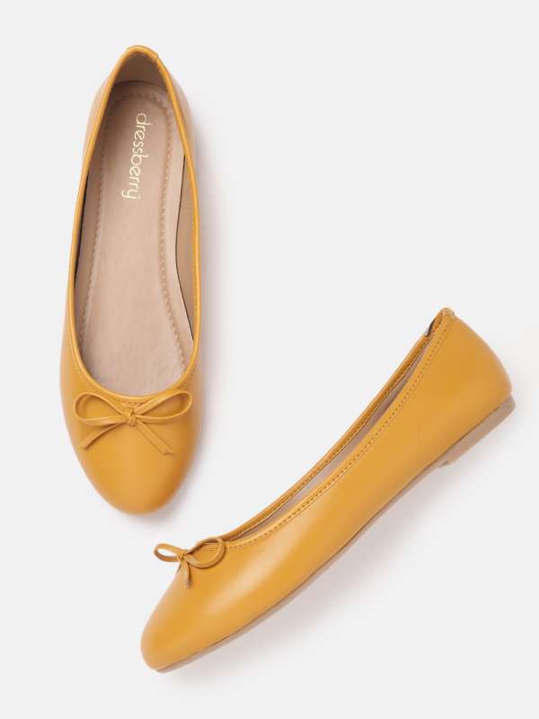 Yellow ballerina shoes discount