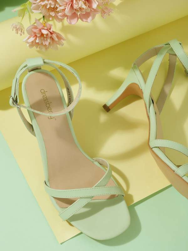 Dressberry Green Sandal Heels Buy Dressberry Green Sandal Heels