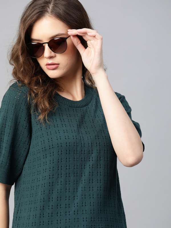 Knitted tops myntra cheap