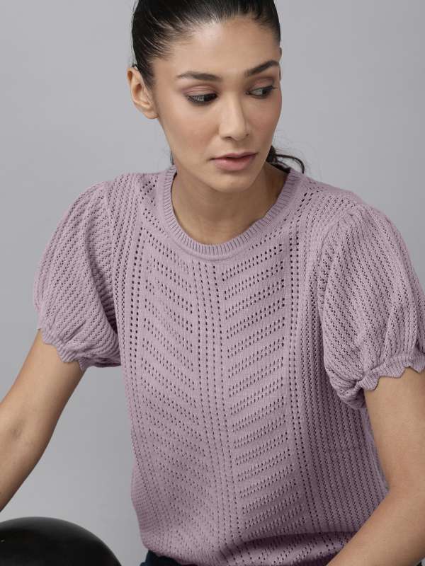Knitted tops myntra discount