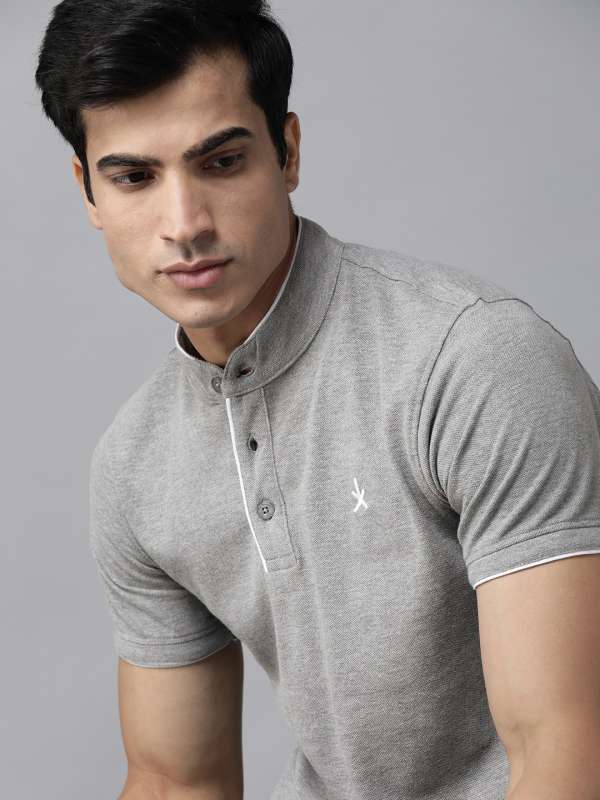 Mock collar polo shop