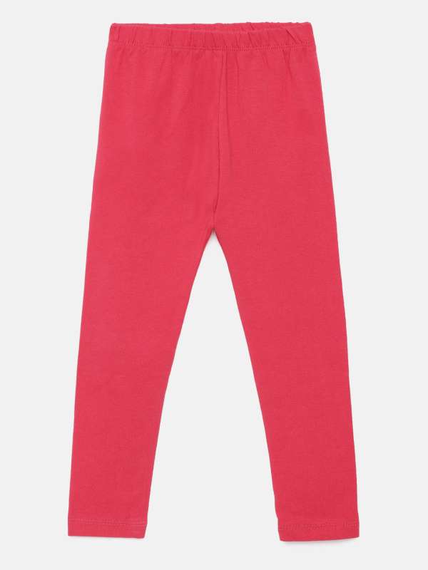 Robinbosky Premium Girls Leggings Orange, Pink and Maroon Value Combo Pack  of 3